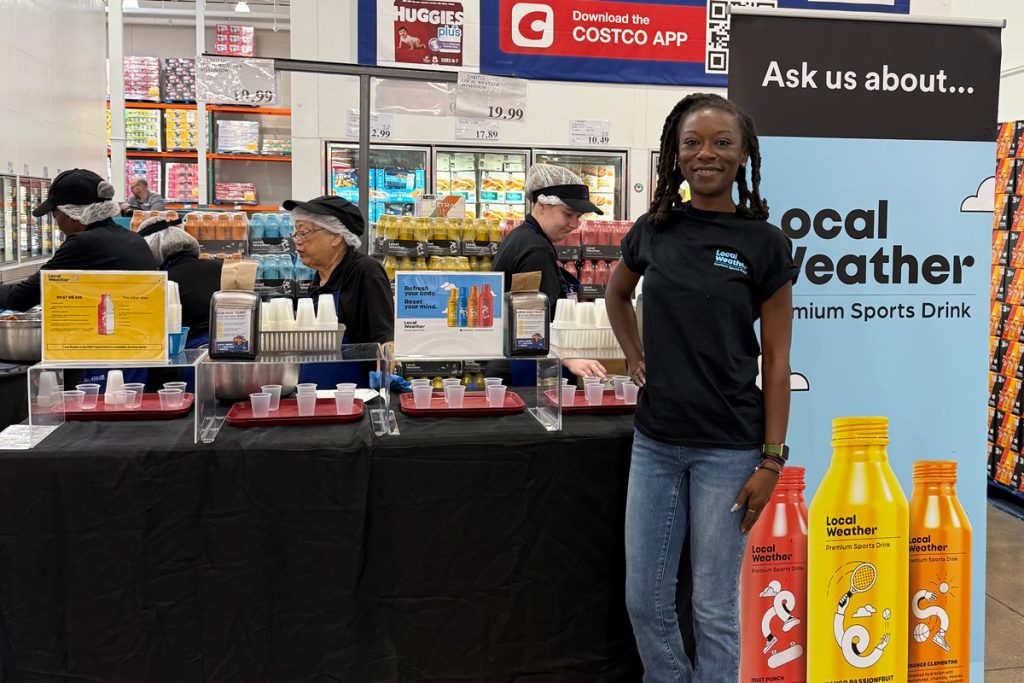 Retail in-store sampling activation